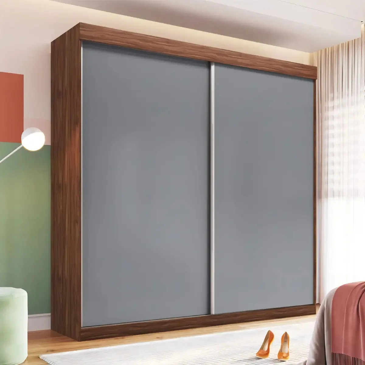 Guarda Roupas 2 Portas 6 Gavetas 234cm Wt