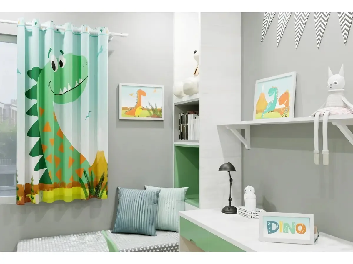 Kit 3 Quadros Kids Dinossauro Sem Vidro Belchior Wt