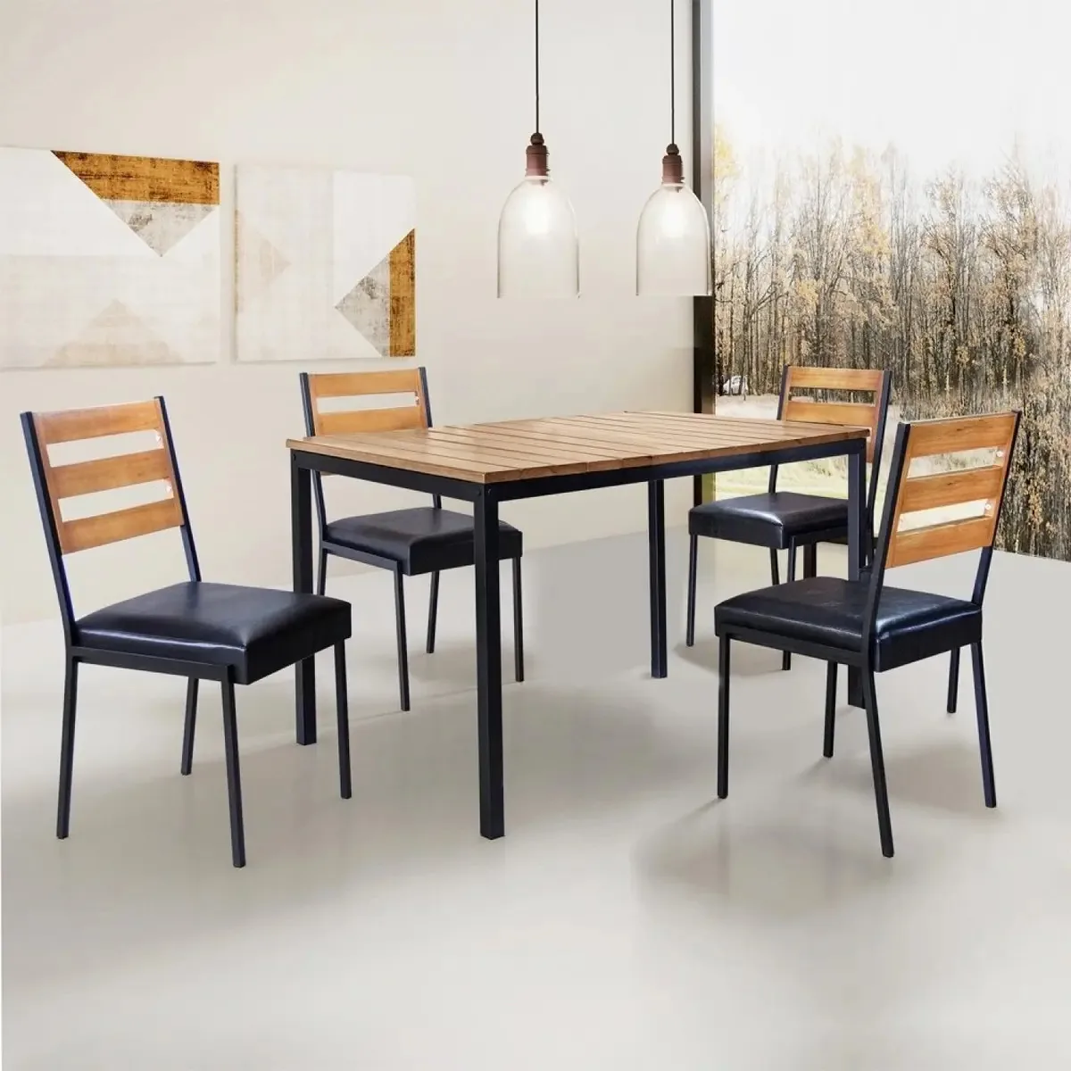 Conjunto Mesa E 4 Cadeiras Londres