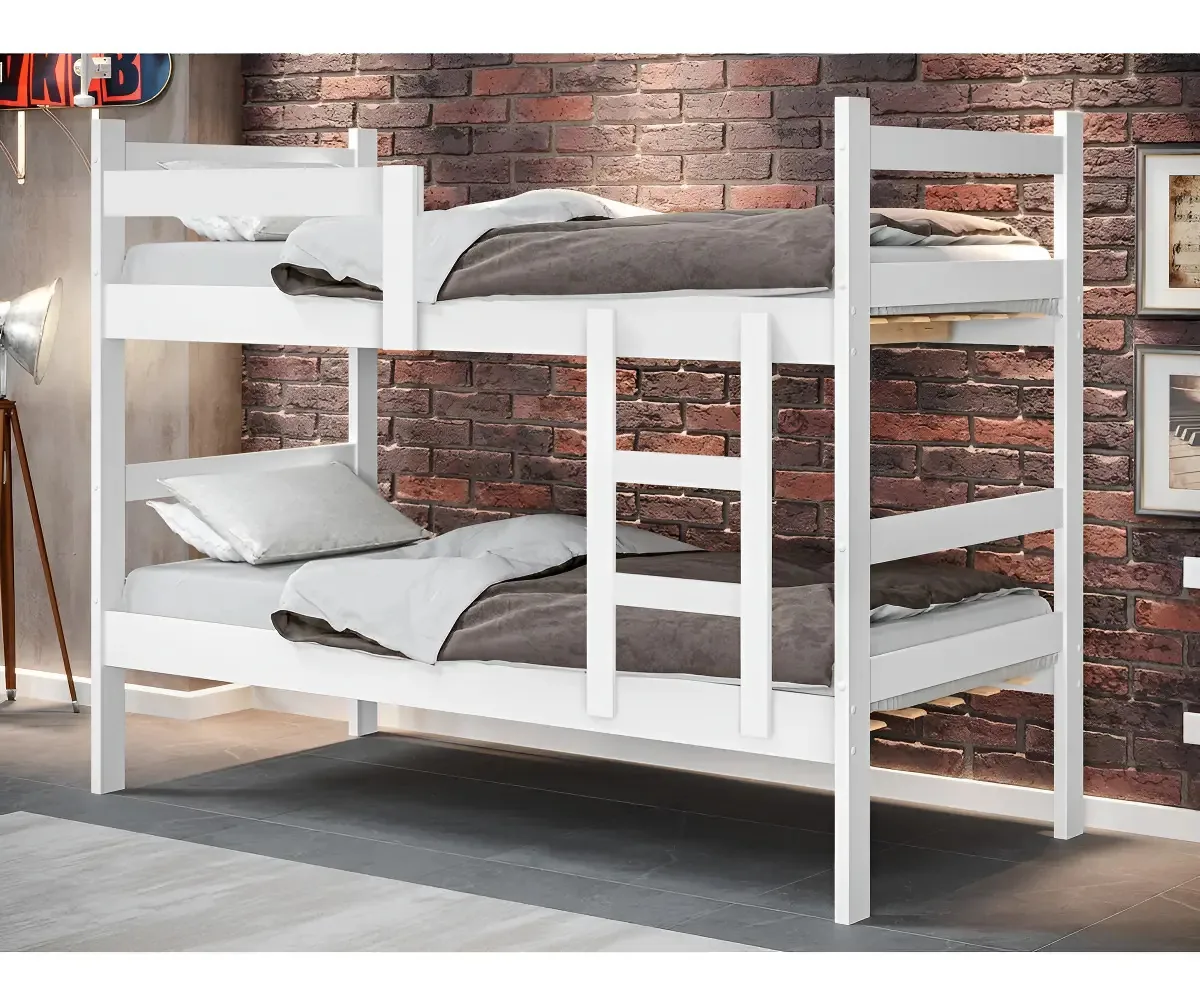 Beliche Solteiro Branco Madeira MDF/MDP Conversível 2 Camas Gabrielli