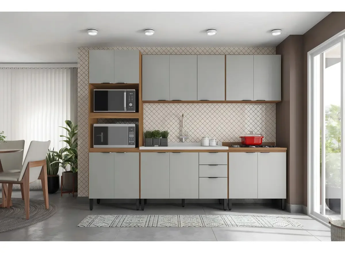 Demóbile Firenze Cocina completa de 5 piezas 14 puertas y 2 cajones