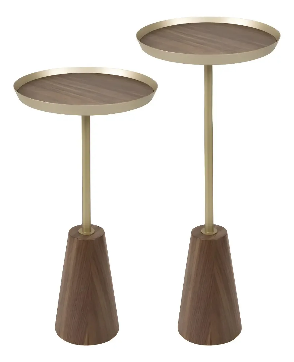 Mesa Apoio Nordic Alta Essentials Nogueira Edwt