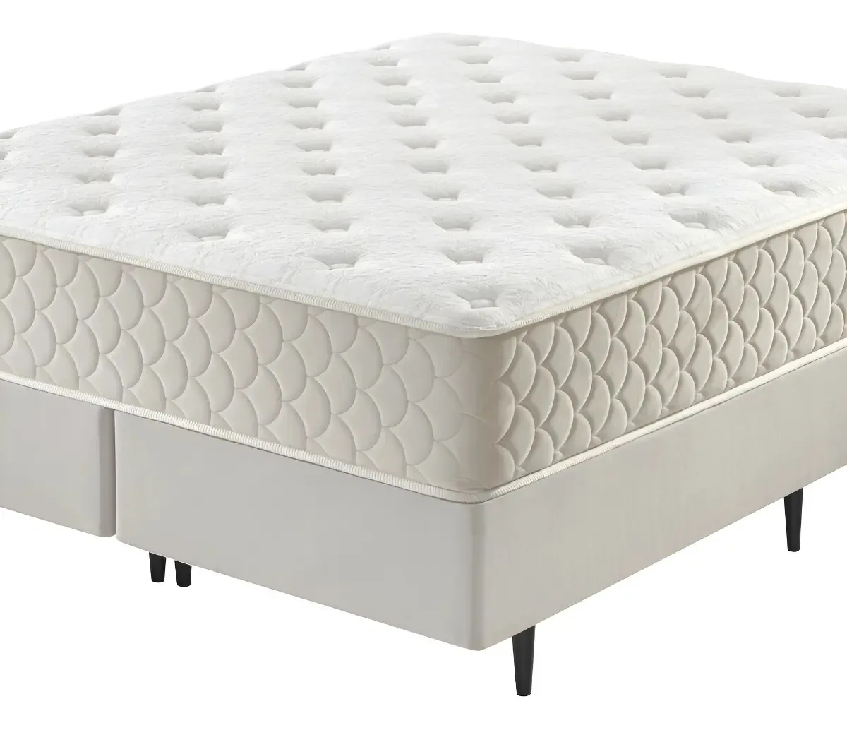 Colchão King 193x203x30cm Elevatto Cinza Fewt