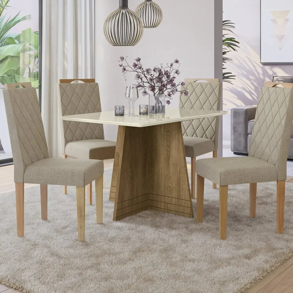 Base Para Mesa De Jantar Lotus Freijó If