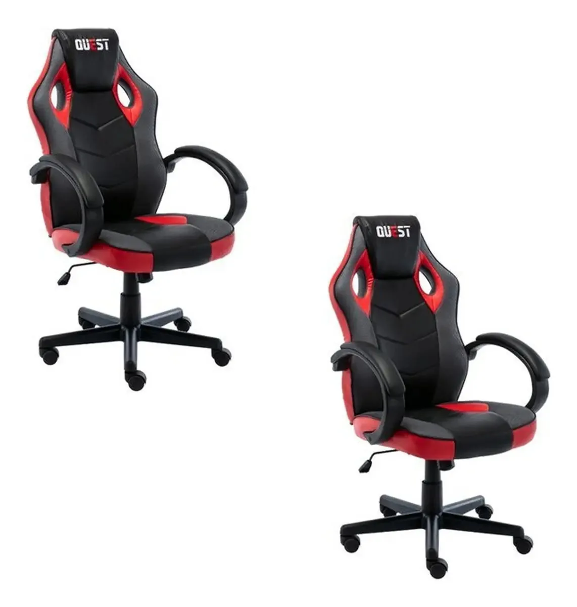Kit 2 Cadeiras Gamer Giratória Regulavel Quest Igwt
