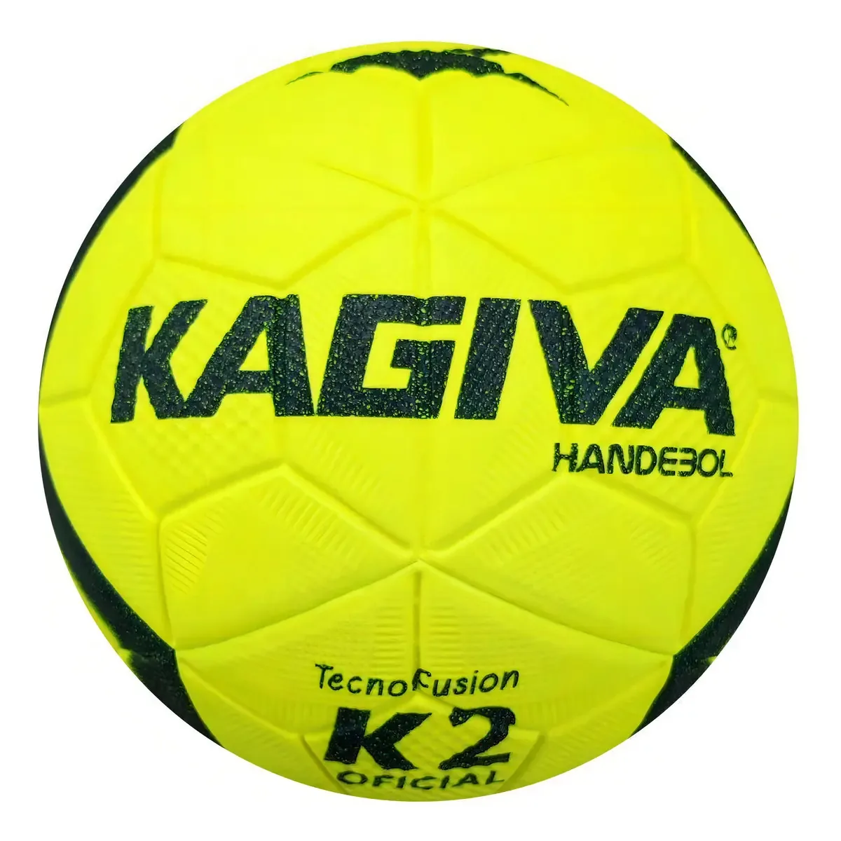 Bola Handebol Kagiva K2 Tecnofusion Com Inflador Amarela PVC