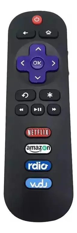 Controle remoto para streaming de media player TCL Tcl Roku TV black