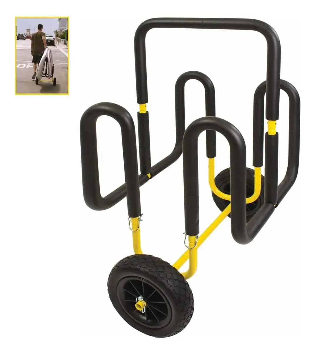 Carrinho Suspenz Duplo Sup Sem Ar, Amarelo