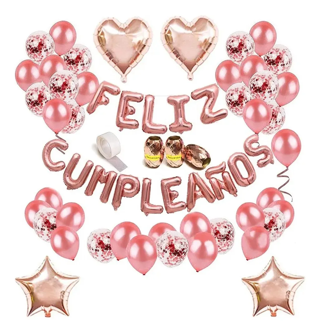 Kit de conjunto de balões para decoração/festa/aniversário 54 unidades