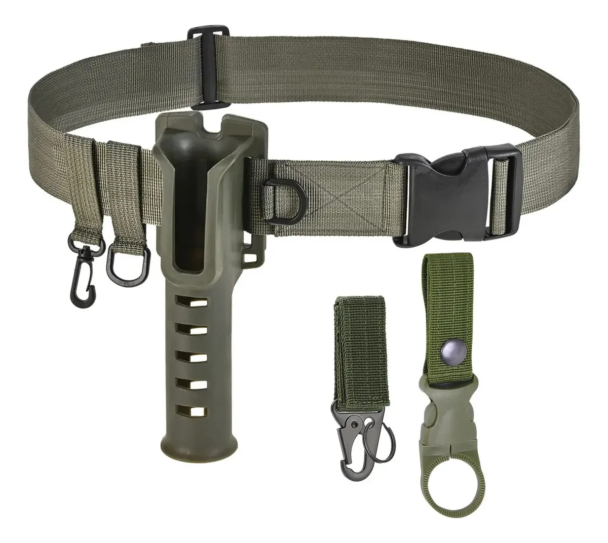 Cinto de pesca com suporte para vara de pesca - verde