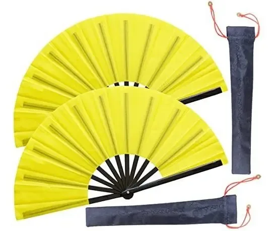 Ventilador de mão dobrável grande Honshen 2, ventilador Kung F