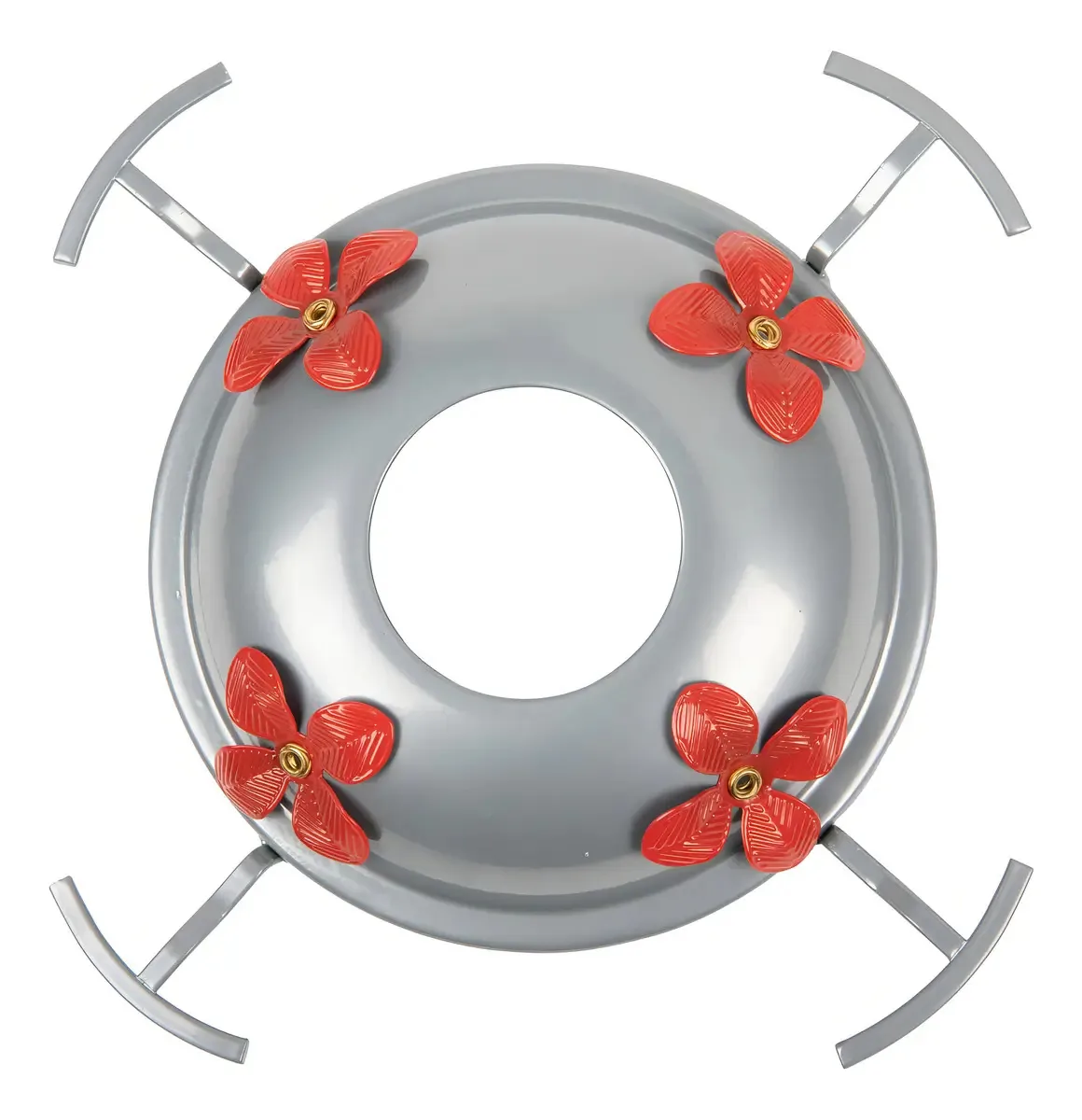 Tampa de base de metal para alimentadores de beija-flores com 4 pessoas