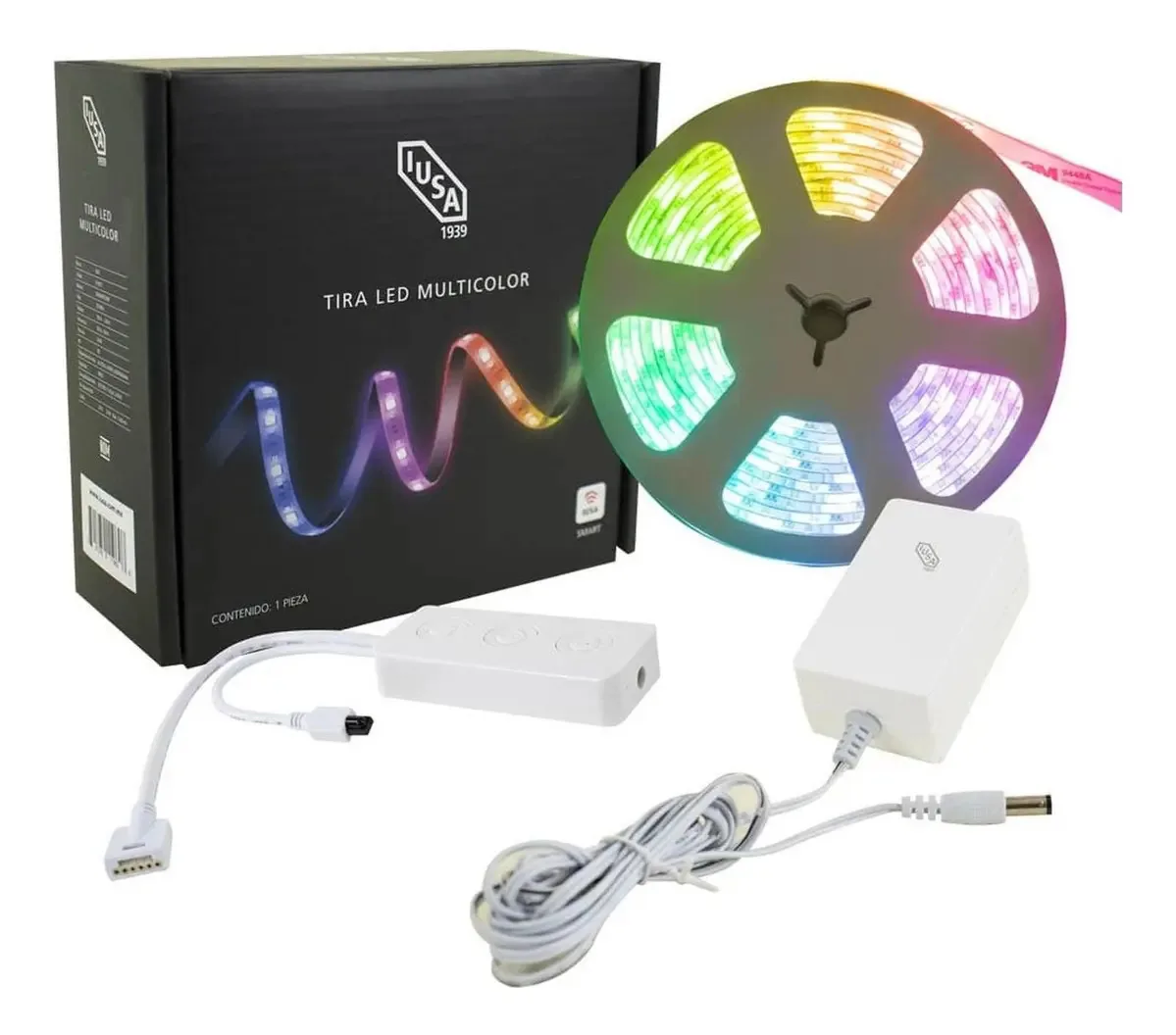 Fita LED Wifi multicolorida, Iusa Smart, 5 M