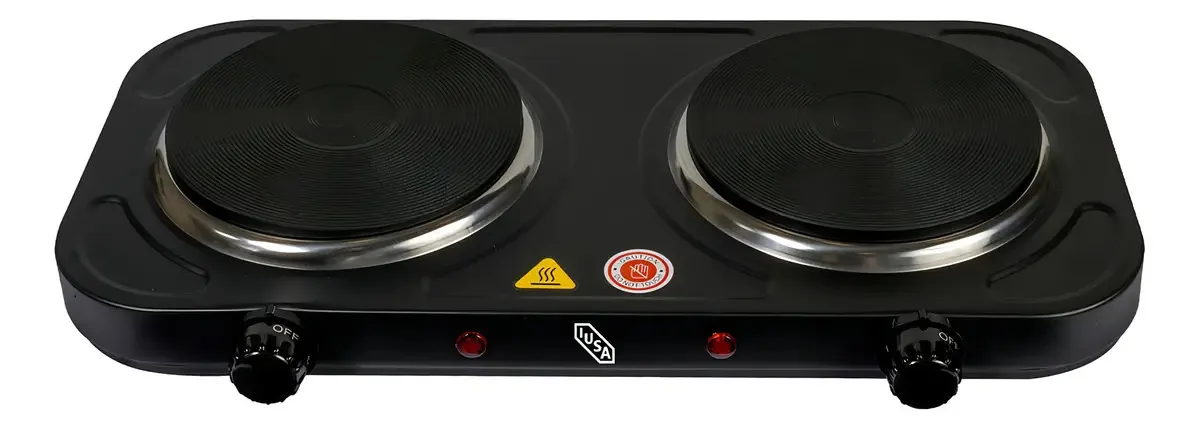 Fogão cooktop - Iusa IU-2D2000 cor preto - 2 queimadores