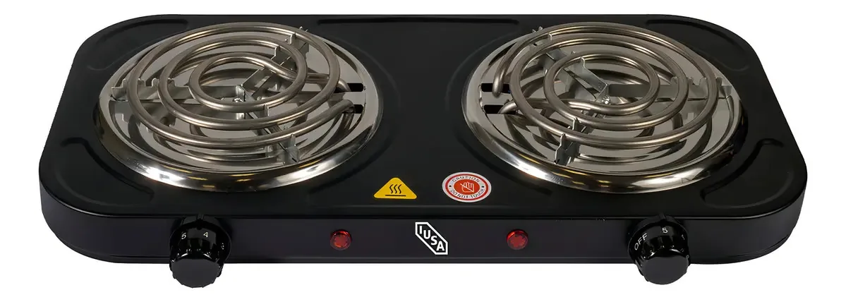 Fogão cooktop - Iusa IU-2E2000 cor preto - 2 queimadores