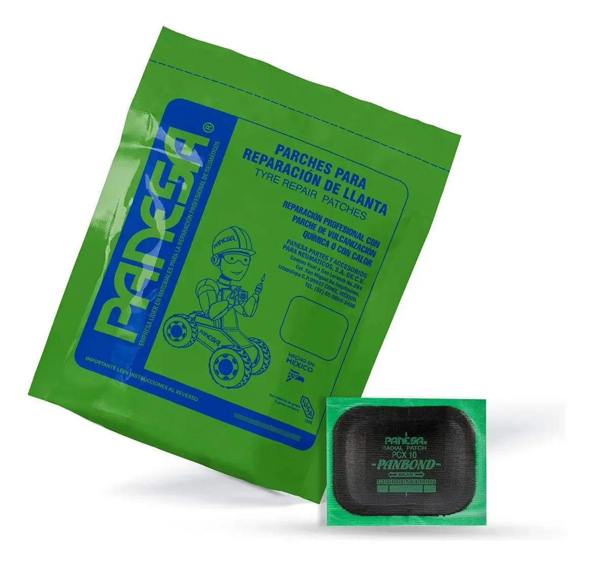 Bolsa radial Panesa Panbond Pcx10 Patches 55x76mm 50 unidades