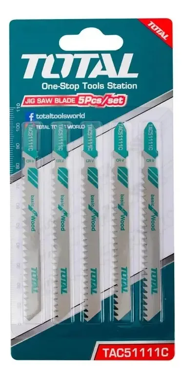 Conjunto total de 5 peças para serrar madeira
