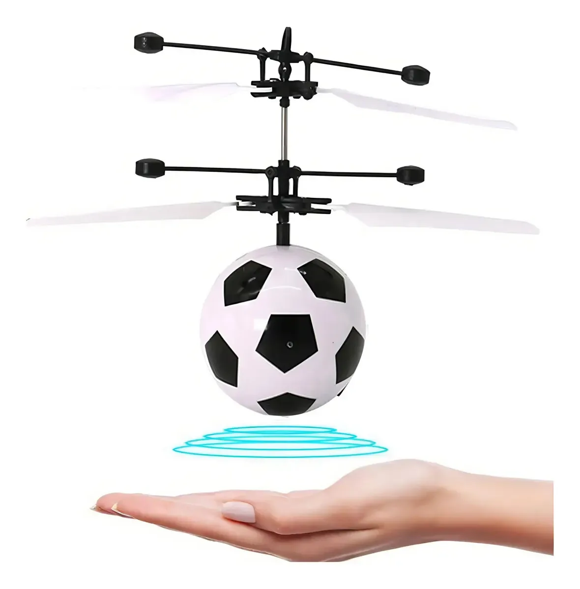 Luz de sensor manual de helicóptero de futebol Balon Drone, minibrinquedo, cor branca
