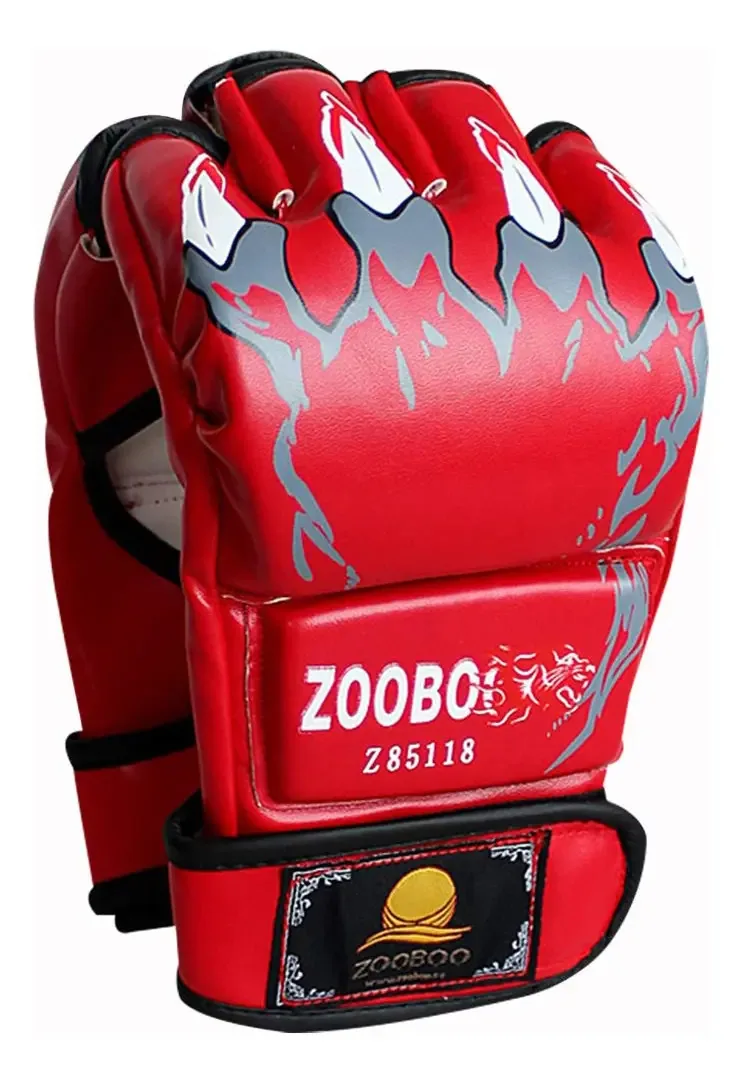 Zooboo - Luvas de Mma para Artes Marciais Mistas e Artes Marciais. Cor HS-Red