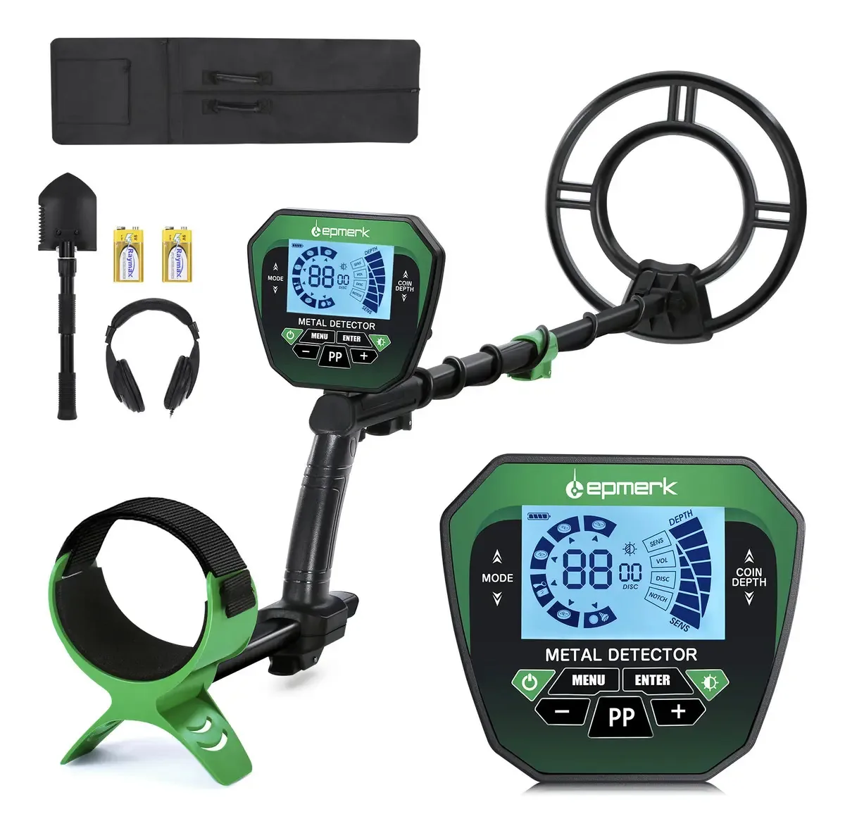 Detector de metais LCD com pólo ajustável