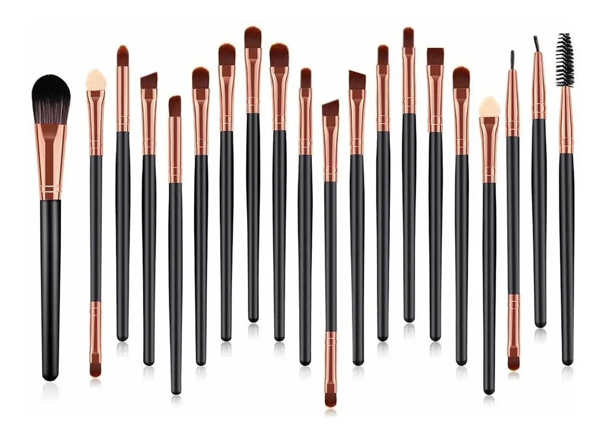Conjunto de pincéis de maquiagem para os olhos, 20 peças, pincéis