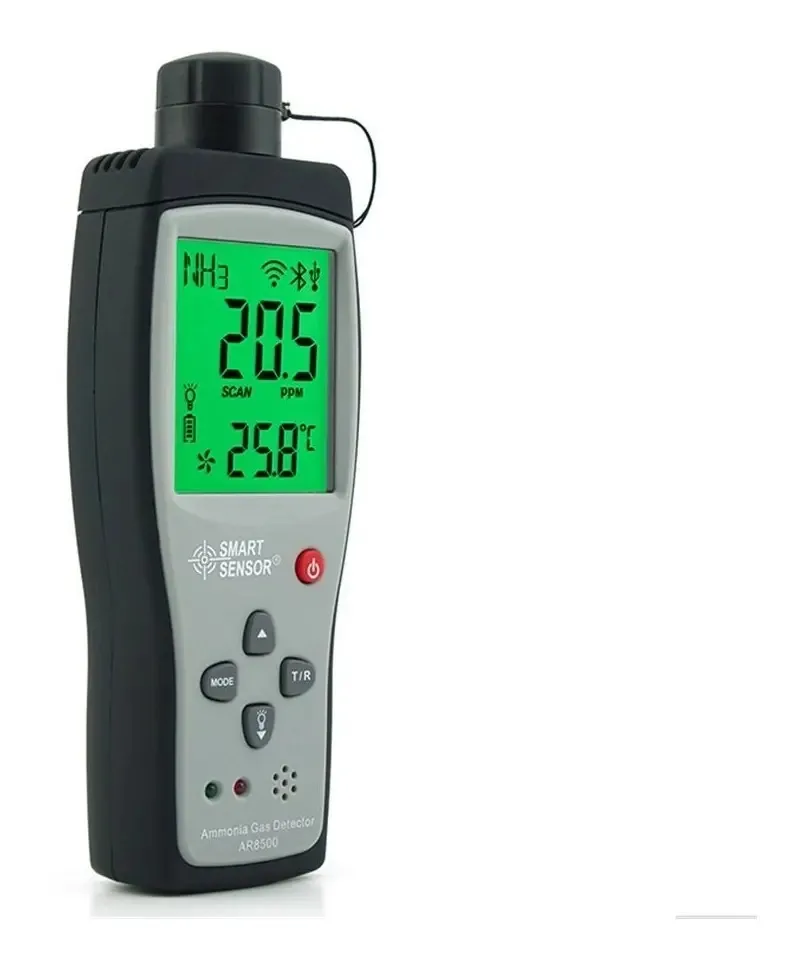 Detector de Gás Amônia (NH3) Smart Sensor AR8500 Portátil, com Tela
