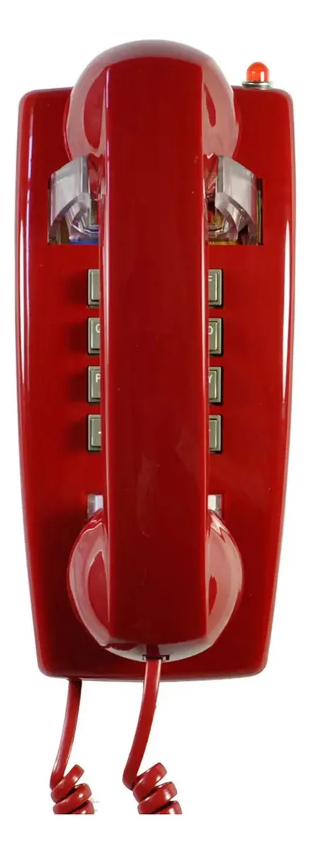 Telpal Telefone de Parede Vermelho