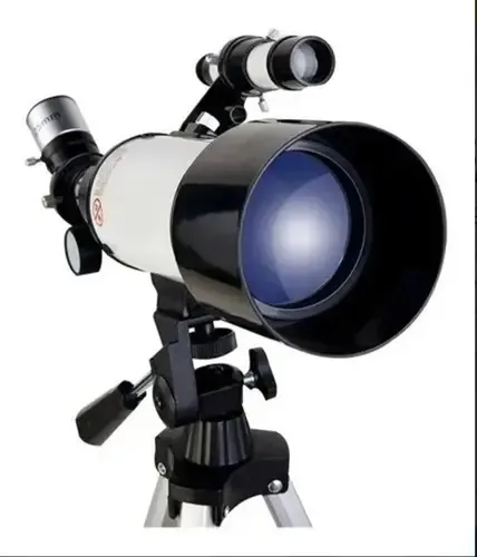 Telescópio astronômico monocular F40 com tripé branco profissional