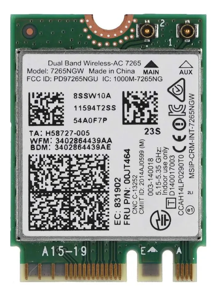 Placa de rede PCI WLAN Ashata 7265NGW