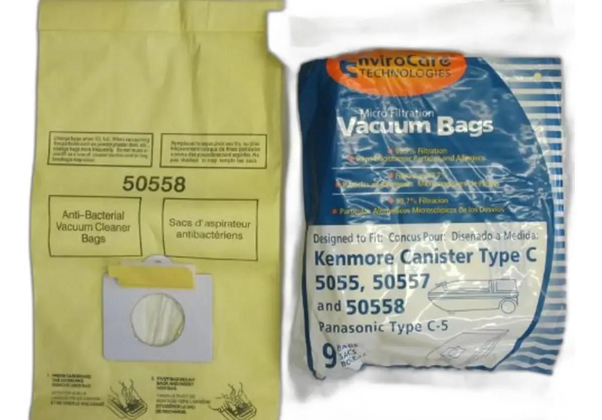 Pacote com 18 sacos para aspirador Kenmore Canister Tipo C