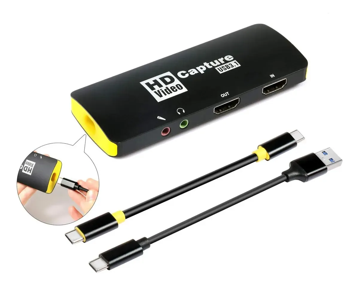 Cartão De Captura De Jogo Mirabox, Cartão Tipo Usb3.1
