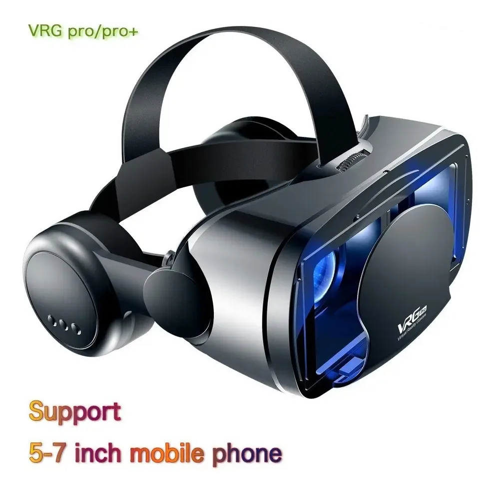 Óculos Vrg Pro+ Realidade Virtual 3d Com Fone + Controle