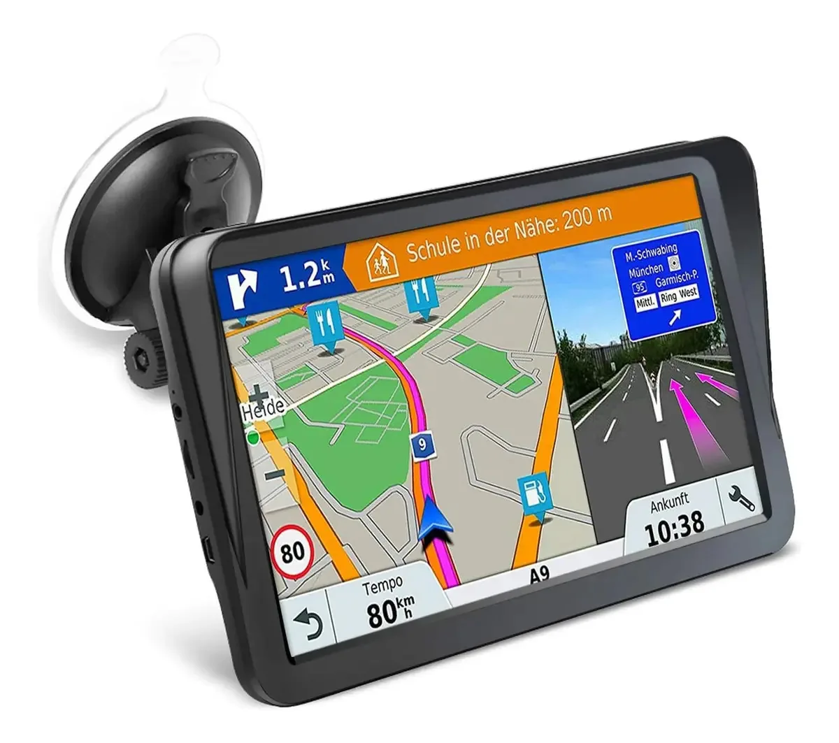 Navegação GPS para carro, HD Display Co de 9 polegadas