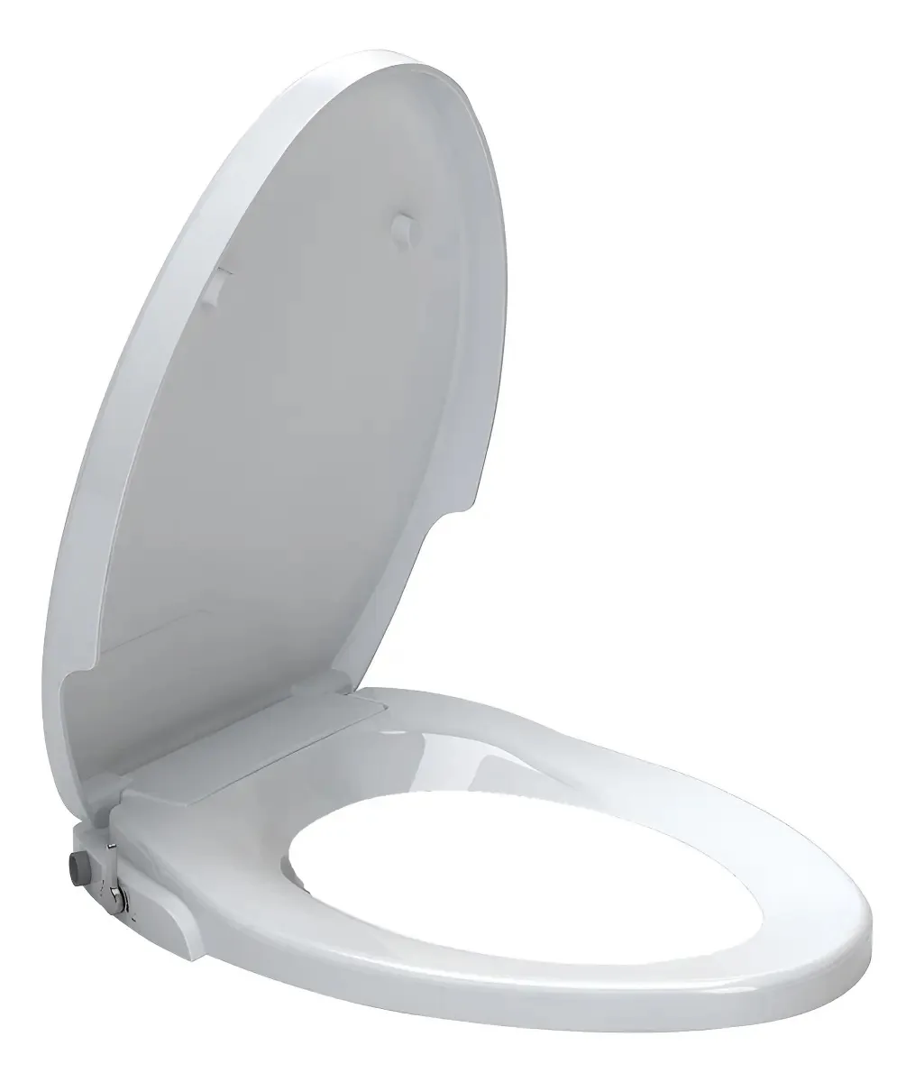 Assento de bidê não elétrico para banheiros alongados branco branco