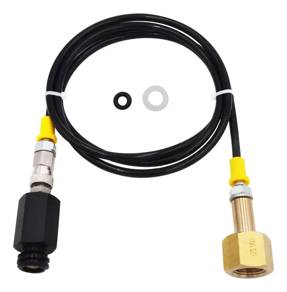 Mangueira adaptadora para máquina de refrigerante, conecte seu tecido. Cor Preto