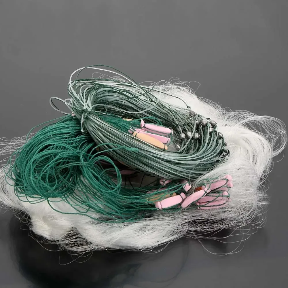 25 m de vermelho de pesca lixado de 3 camadas (buraco vermelho de 4 cm)