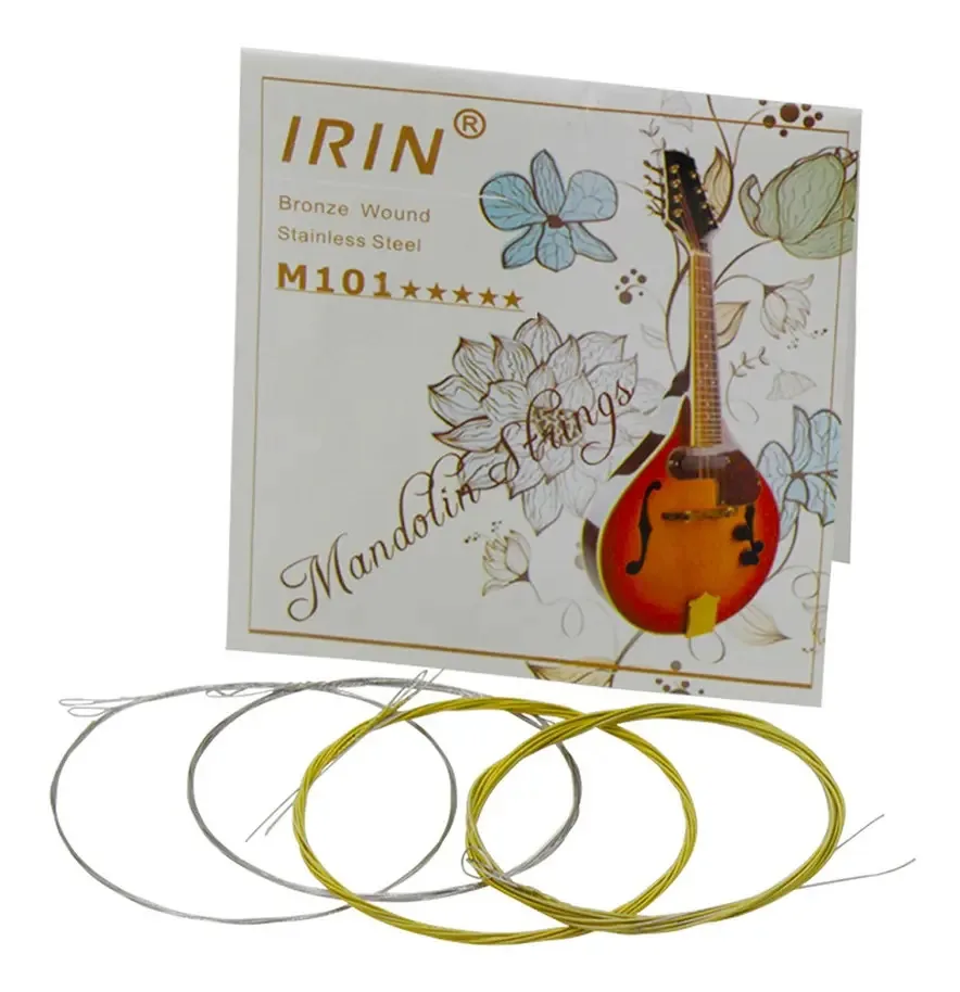 Conjunto de Cordas para Bandolim Irin M101 em Bronze e Aço