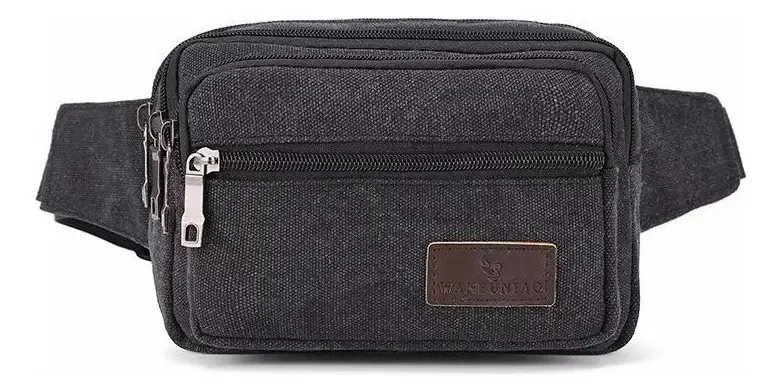 Bolsa de cintura de lona ao ar livre elegante