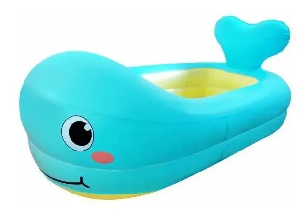 Piscina infantil, piscina familiar inflável, cor azul