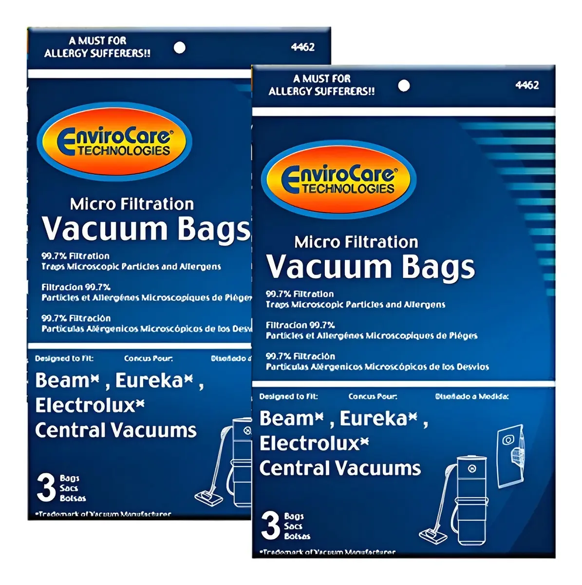 Envirocare Sacos de Pó para Aspirador de Micro Filtragem
