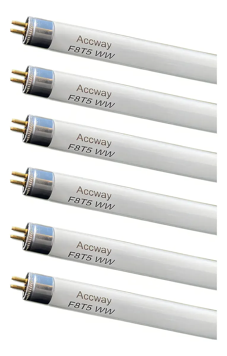Pacote de 6 lâmpadas fluorescentes lineares Accway F8t5/ww