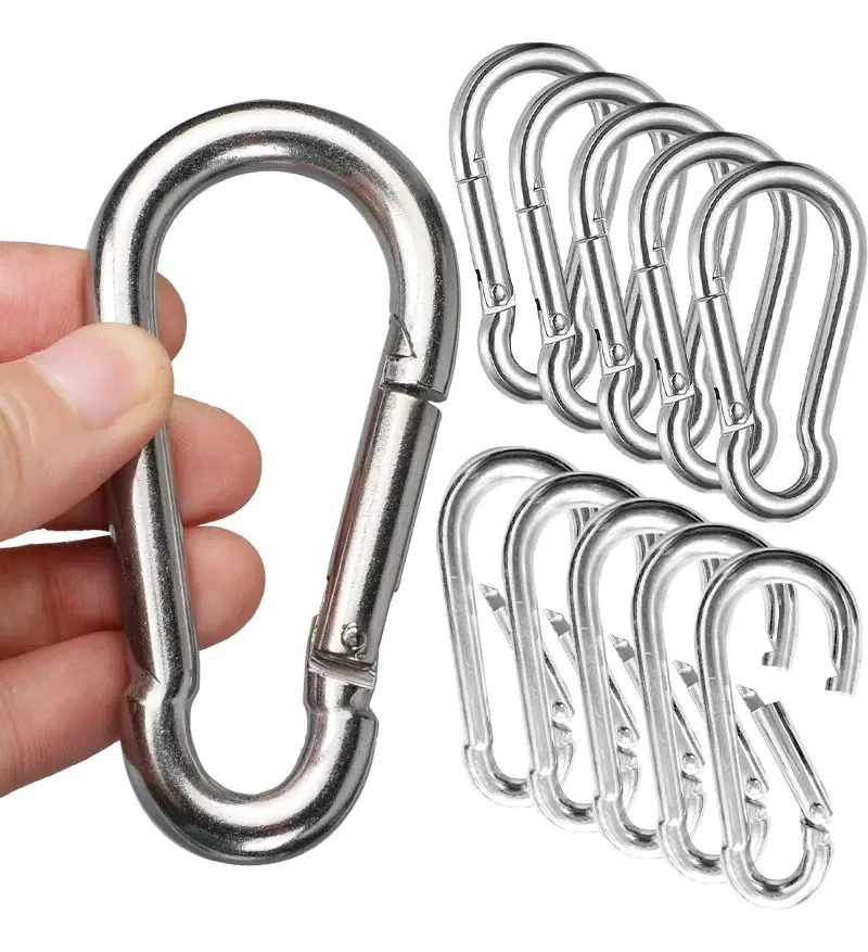 Mosquetão De Escalada Bx 8cm Profissional Kit De 10 Unidades