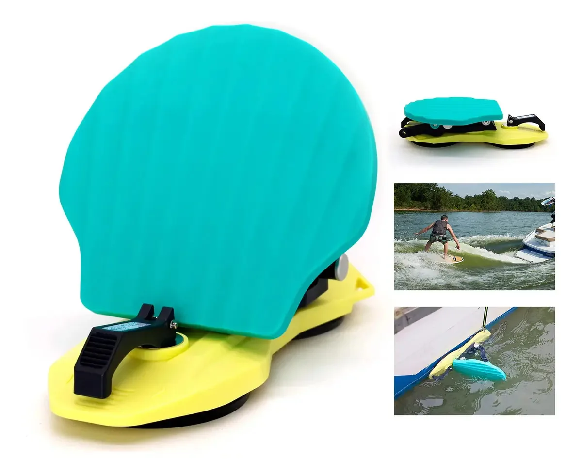 Ganfindx Wakesurf Shaper Criador de Ondas Dobrável Wake Surf Wave Maker Equipamento Portátil para Barco com Ventosa de Borracha Forte de 5 Polegadas