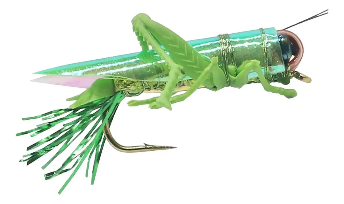 Iscas De Pesca De Gafanhotos Crankbait Presente De Pesca Cor Verde