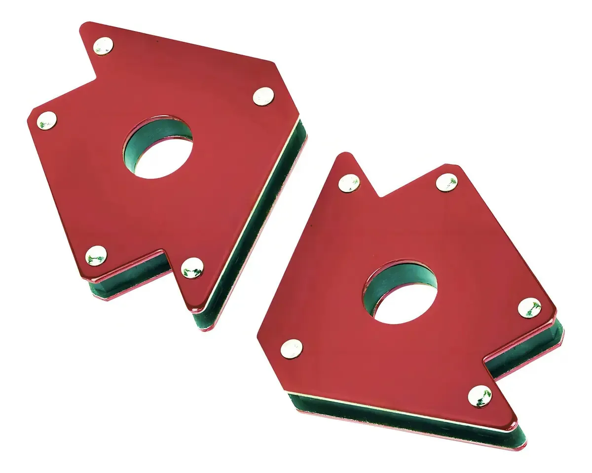Conjunto de 2 quadrados de soldagem magnética com capacidade para 25 kg