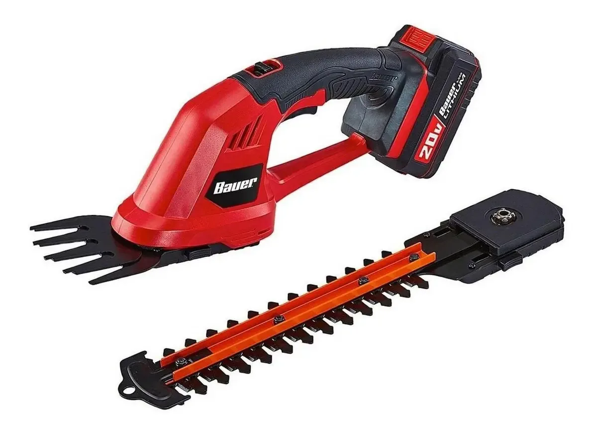 Mini corta-sebes sem fio Bauer + bateria e carregador