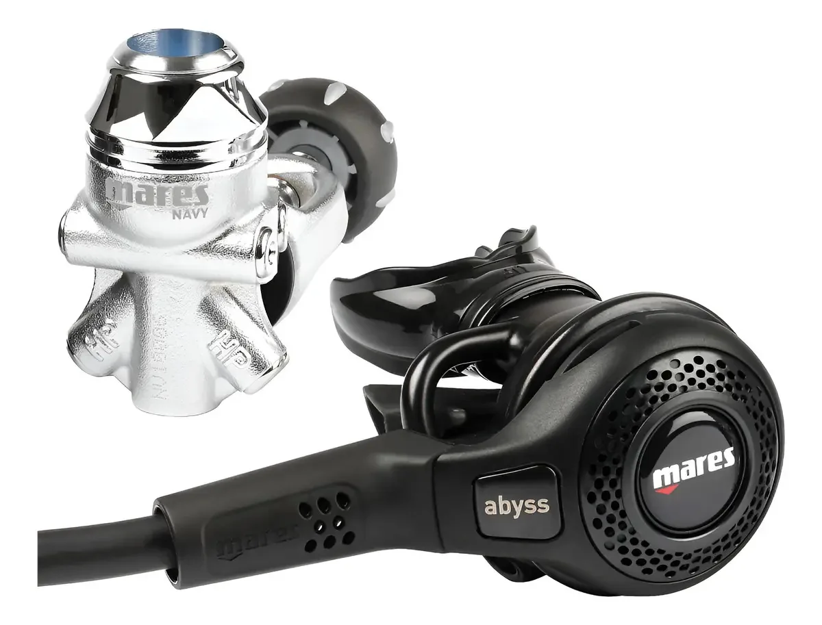 Conjunto de reguladores de mergulho Mares Abyss 22 Navy Ii - Prim. Cor Verde escuro