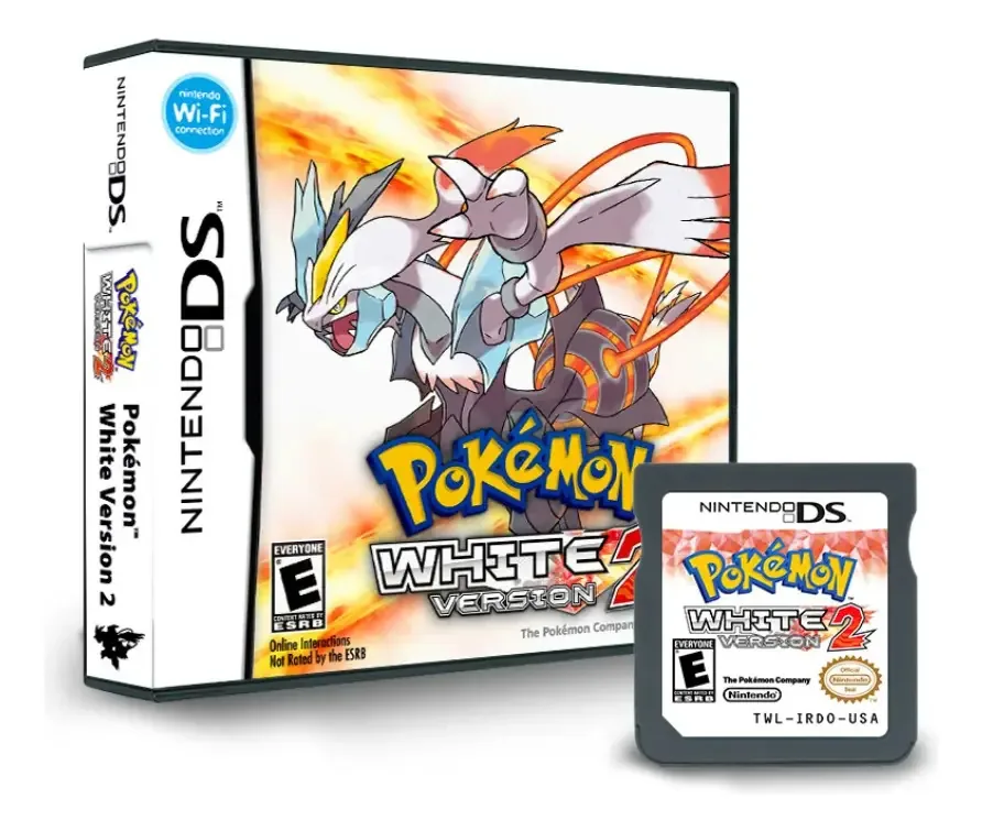 Capa para Nintendo DS Pokémon White R4 Cartridge 2 em inglês