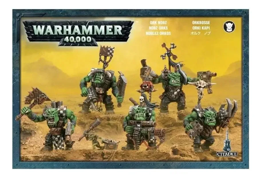 Boneco de plástico Warhammer 40k Games Workshop Nobz Gold