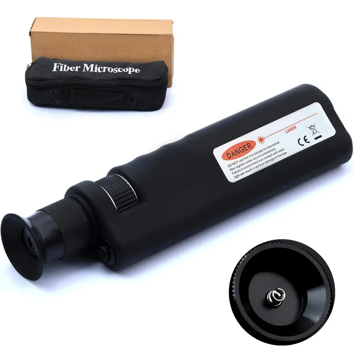 Microscópio de inspeção de fibra óptica 400x Iluminação